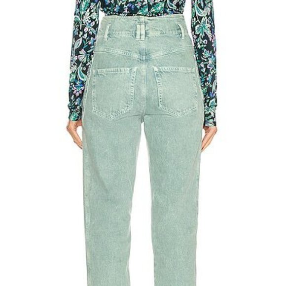 Isabel Marant Étoile - Tucson high-rise jeans in Celadon - Picture 2 of 4